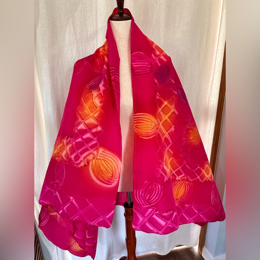 Gorgeous! XX-L Printed Scarf/Wrap